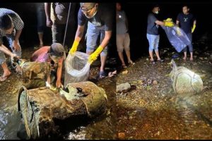 BREAKING NEWS – Kerangka Manusia di Cor Dalam Drum Ditemukan di Aceh Besar