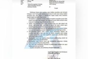 Surat Edaran Dinas Pendidikan Aceh Tamiang Isu Penculikan Anak Meresahkan Masyarakat?