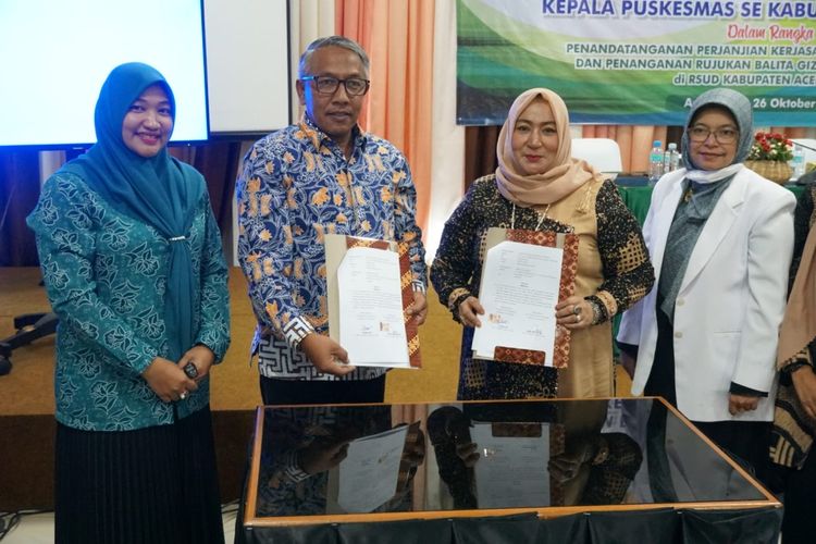 RSUD Aceh Besar Menjadi Rumah Sakit Rujukan Stunting dan Gizi Buruk Kerjasama dengan Puskesmas Kecamatan
