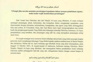 Lewat Sepucuk Surat, Dubes Palestina Mengajak Rakyat Indonesia Berdoa untuk Palestina