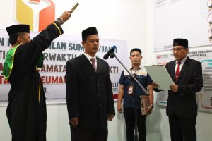Panwaslih Kota Lhokseumawe Lantik PAW Kecamatan Banda Sakti