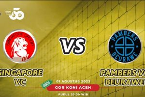 Turnamen Volly Bank Aceh Action Cup 2023 Pambers VC Hadapi Singapore VC di Final Live di Youtube Bankacehoffic