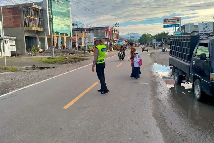 Satlantas Polres Nagan Raya Gelar Operasi ‘Strong Point Pagi’