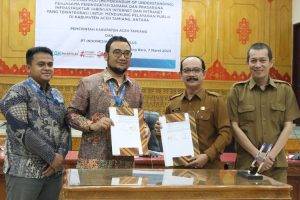 PJ Bupati Aceh Tamiang MOU Dengan  PT. Indonesia Comnets Untuk Tingkatkan Jaringan Pelayanan Publik