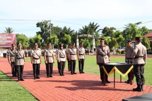 Kapolres Pimpin Sertijab 2 Kabag Dan 5 Kapolsek