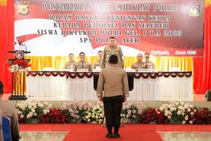 Kapolda Aceh Dampingi Kalemdiklat Polri Kunker ke SPN Seulawah