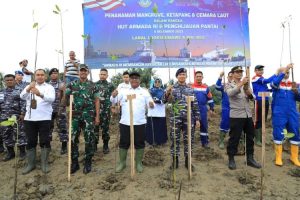 Peringati Hari Armada RI 2023, Lanal Lhokseumawe Bangun Kekuatan Laut di Pesisir Pantai Aceh Utara