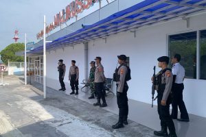 Tim URC Polres Lhokseumawe Amankan Rute Kunjungan Menhub RI