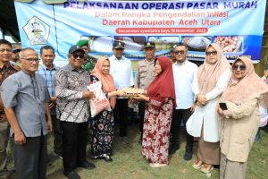 Lagi, Disperigkop Aceh Utara Gelar Pasar Murah di 4 Kecamatan Guna Kendalikan Inflasi