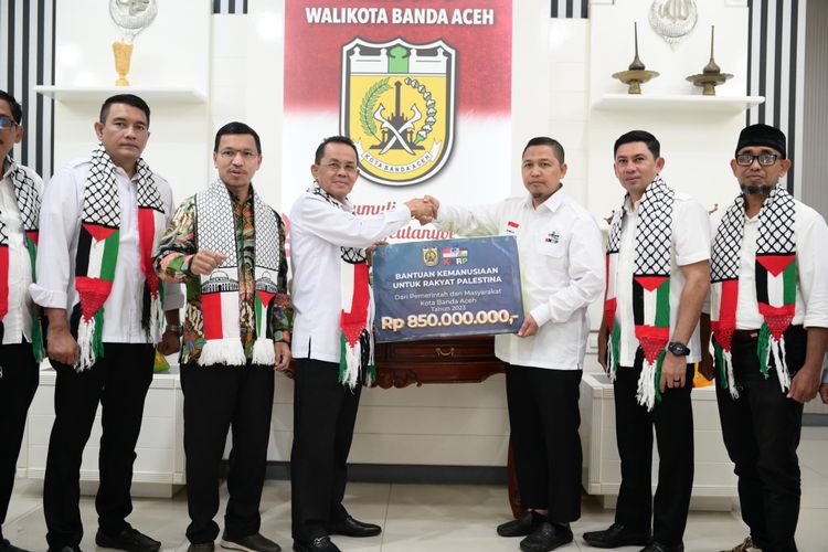 Pemko Serahkan Donasi untuk Palestina, Ketua KNRP : Terima kasih Pemko dan Warga Banda Aceh