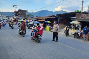 Ciptakan Kamseltibcarlantas, Polsek Pegasing Strong Point di Pusat Aktifitas Masyarakat