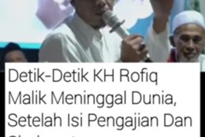 Video Detik-detik Kh Rafiq Meninggal Saat Isi Ceramah dan Sholawat