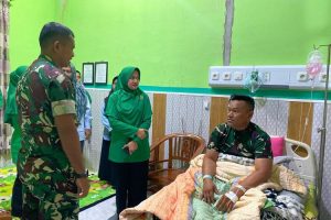 Dandim 0103/Aceh Utara Jenguk Anggota Yang Sakit