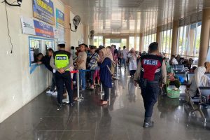 Pantau Arus balik Lebaran, Personel Operasi Ketupat polres sabang Patroli Kamtibmas di Pelabuhan Balohan