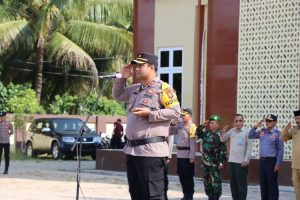 Kapolres Pimpin Apel Gelar Pasukan Operasi Ketupat Seulawah 2023