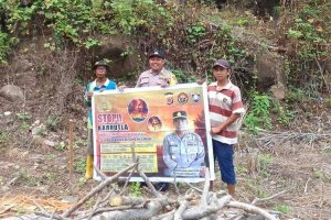 Cegah Karhutla, Bhabinkamtibmas Polres Sabang Sosialisasikan Kepada Petani