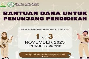 Baitul Mal Aceh Sediakan Bantuan Penunjang Pendidikan Guru Bakti, Ini Syaratnya