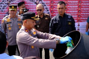 Barang Bukti Narkoba Senilai Belasan Miliar Di Musnahkan Polres Aceh Utara