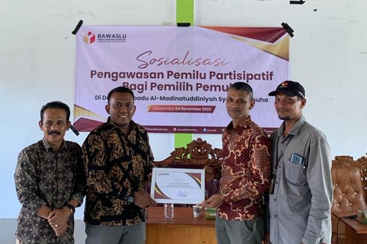 Panwaslih Aceh Utara Berikan Sosialisasi Bagi Pemilih Pemula