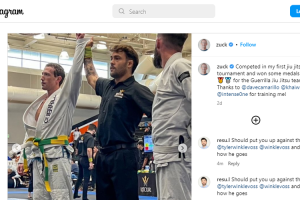 Mark Zuckerberg, CEO Facebook Raih Medali Emas di Kopetisi Bela diri Jiu-jitsu