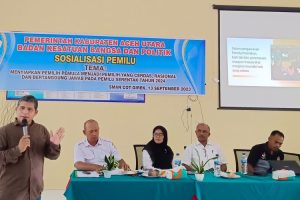 Kesbangpol Aceh Utara Laksanakan Sosialisasi Pemilu Bagi Pemilih Pemula di Cot Girek