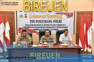 Puslitbang Polri Gelar Penelitian Tingkat Kepercayaan Masyarakat di Polres Bireuen