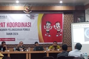 Panwaslih Aceh Utara Laksanakan Rapat Koordinasi Penanganan Pelanggaran Pemilu Tahun 2024