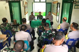 Menjaga Sinergitas, Polsek Birem Bayeun Silaturahmi ke Koramil 11/Birem Bayeuen