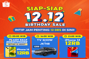 Daftar Promo di Puncak Shopee 12.12 Birthday Sale, Wajib Dinantikan