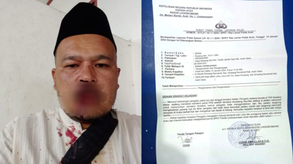 Kasus Dugaan Penganiayaan Caleg PKS Aceh Utara, Pemicunya Spanduk dan Umbul-umbul Dipasang di Pagar Masjid