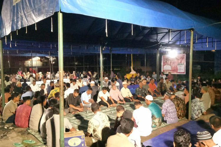 Dihadiri Ratusan Warga Caleg PA Tanjong Seulamat Gelar Doa Bersama