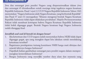 Kunci Jawaban PKN Kelas 9 Halaman 147 Uji Kompetensi 6