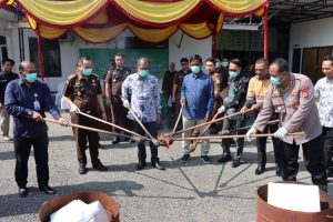 Kapolres Pijay Turut Musnahkan Barang Bukti Narkoba di Kejari Pijay