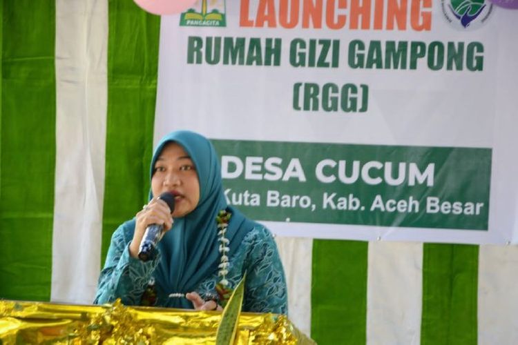 Gampong Cucum Miliki Rumah Gizi Gampong (RGG) untuk Tekan Stunting,  Diluncurkan Istri PJ Bupati Aceh Besar