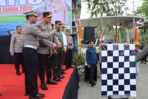 Kapolda Aceh bersama Forkopimda Lepas Kendaraan Balik Mudik Gratis