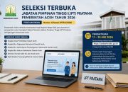 Pemerintah Aceh Buka Seleksi Terbuka Enam Jabatan Eselon II