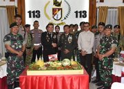 Kapolres Bireuen Sambangi Yonif 113/Jaya Sakti di HUT ke-81 TNI